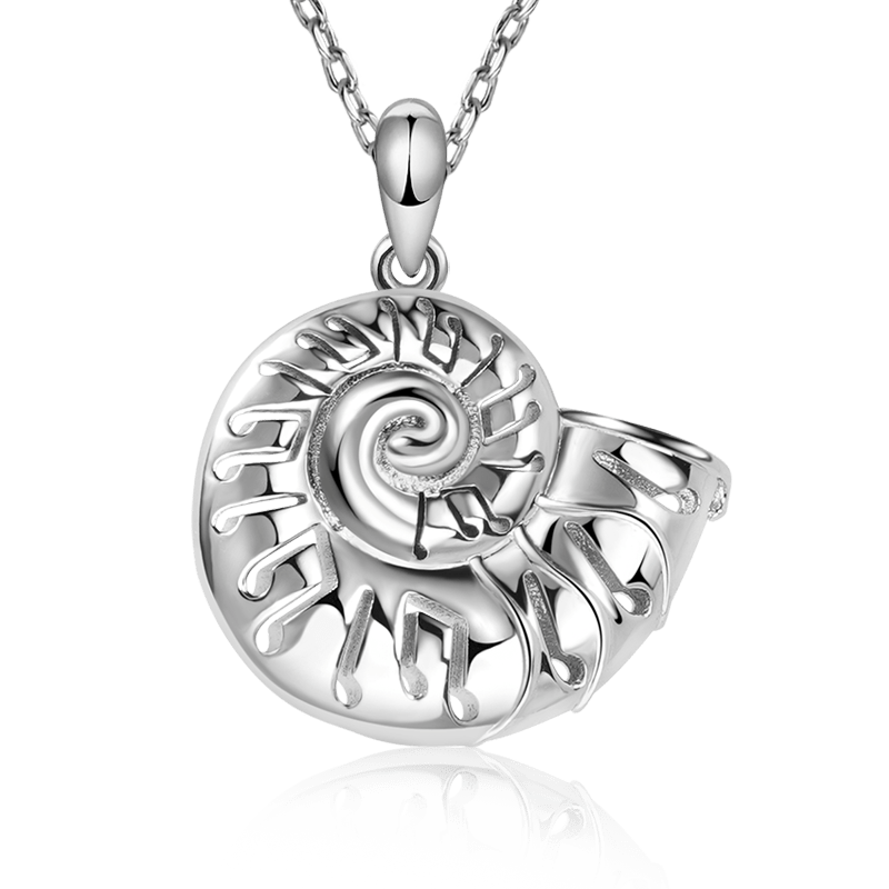 巻き貝の音符ネックレス image number 0