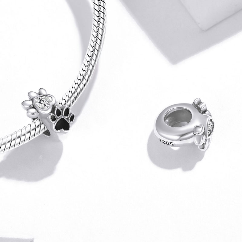 チャームブレスレット925スターリングシルバー用のかわいい