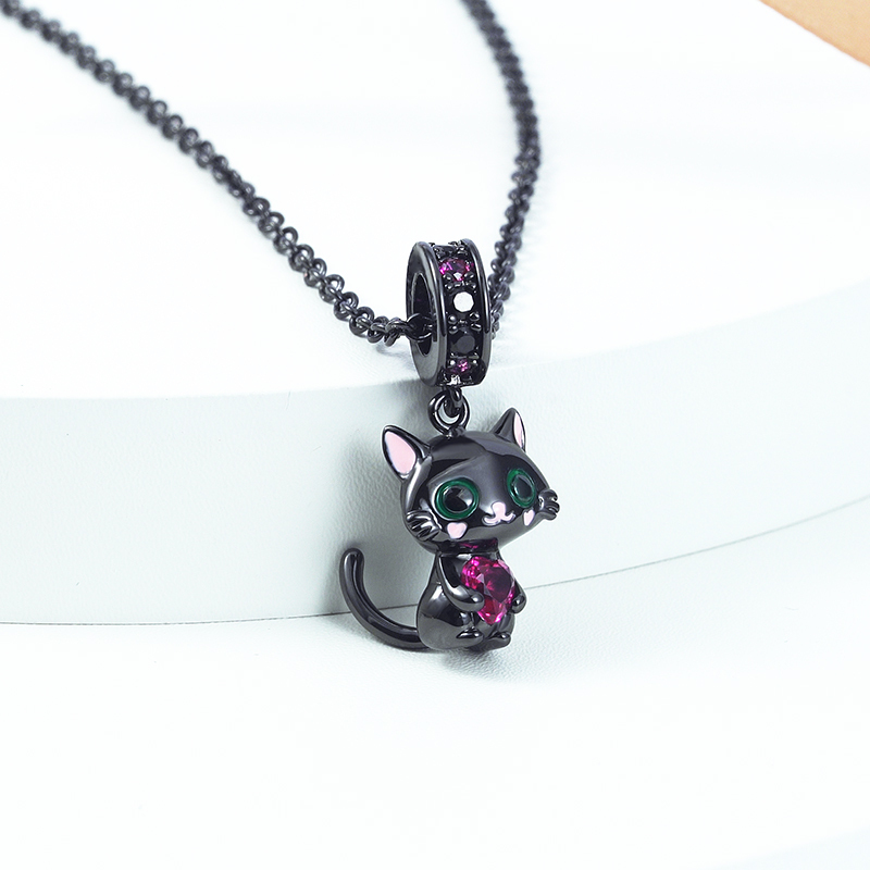 黒猫のネックレス image number 2
