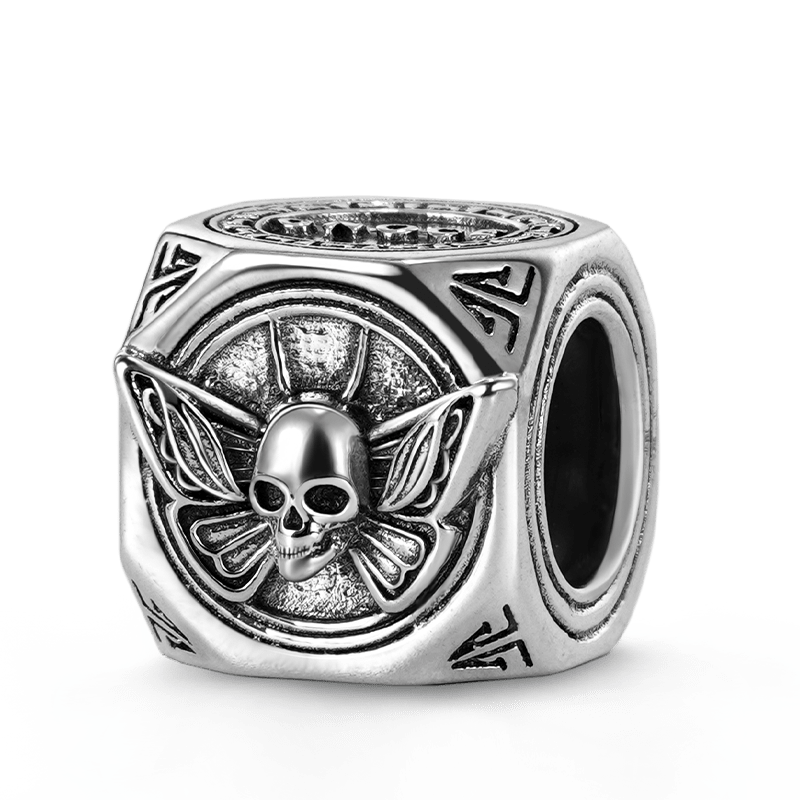 スカルバタフライ＆カスタマイズチャームブレスレット image number 1