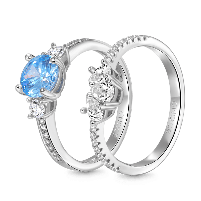 ラウンドウィッシュボーンリングセット image number 3