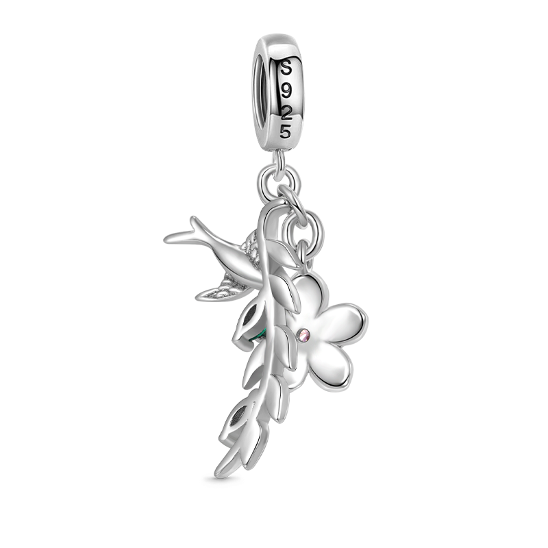 ウィッカー＆ピーチフラワーペンダント image number 1