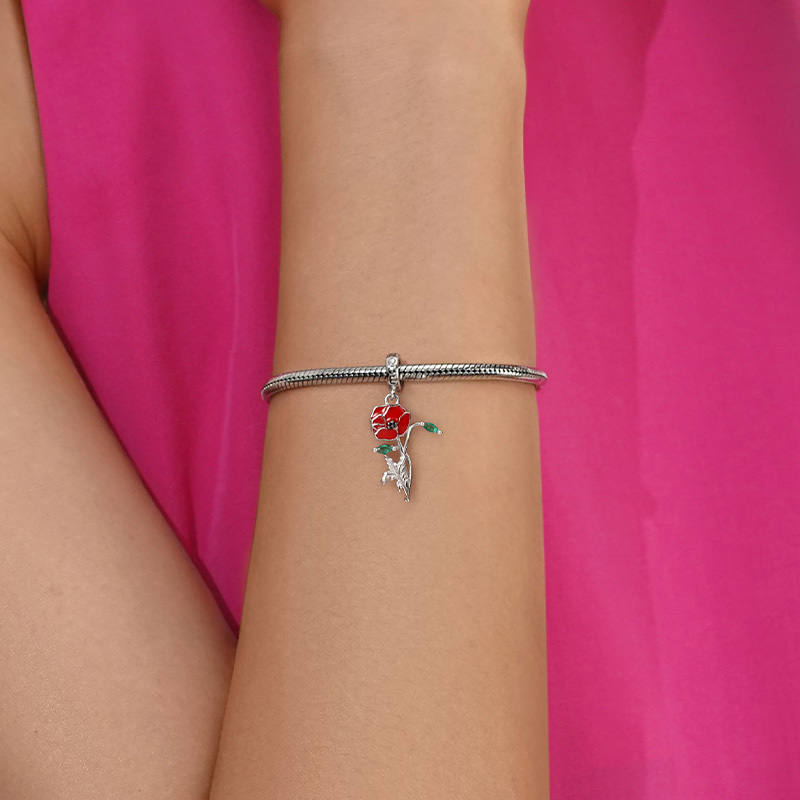 ケシの花のペンダント image number 4