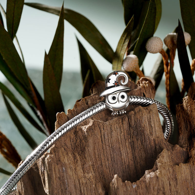 魔女帽子チャーム付きフクロウ image number 2