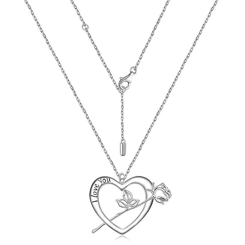 ローズハートネックレス image number 1