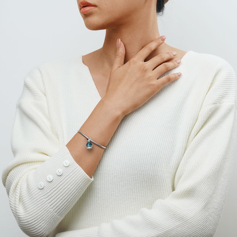 ブルー ファンタジー ボール ペンダント image number 2