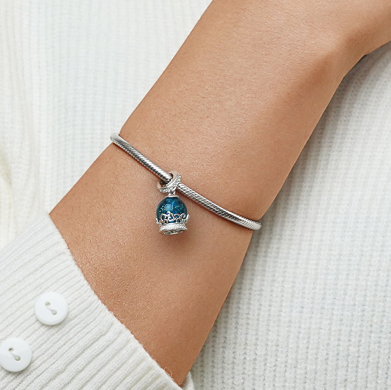 ブルー ファンタジー ボール ペンダント image number 3