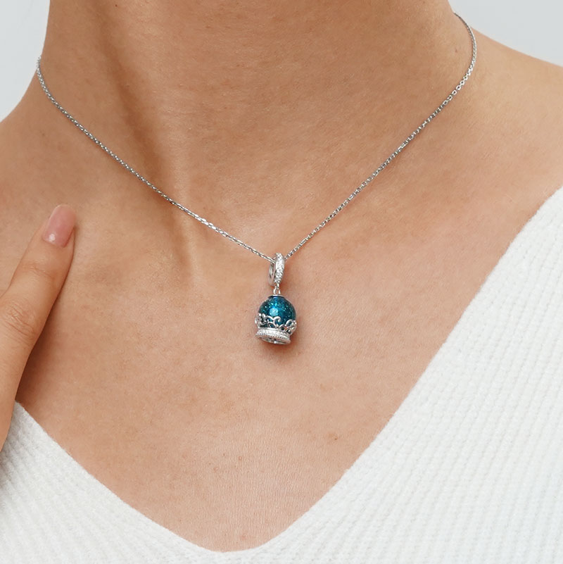 ブルー ファンタジー ボール ペンダント image number 5