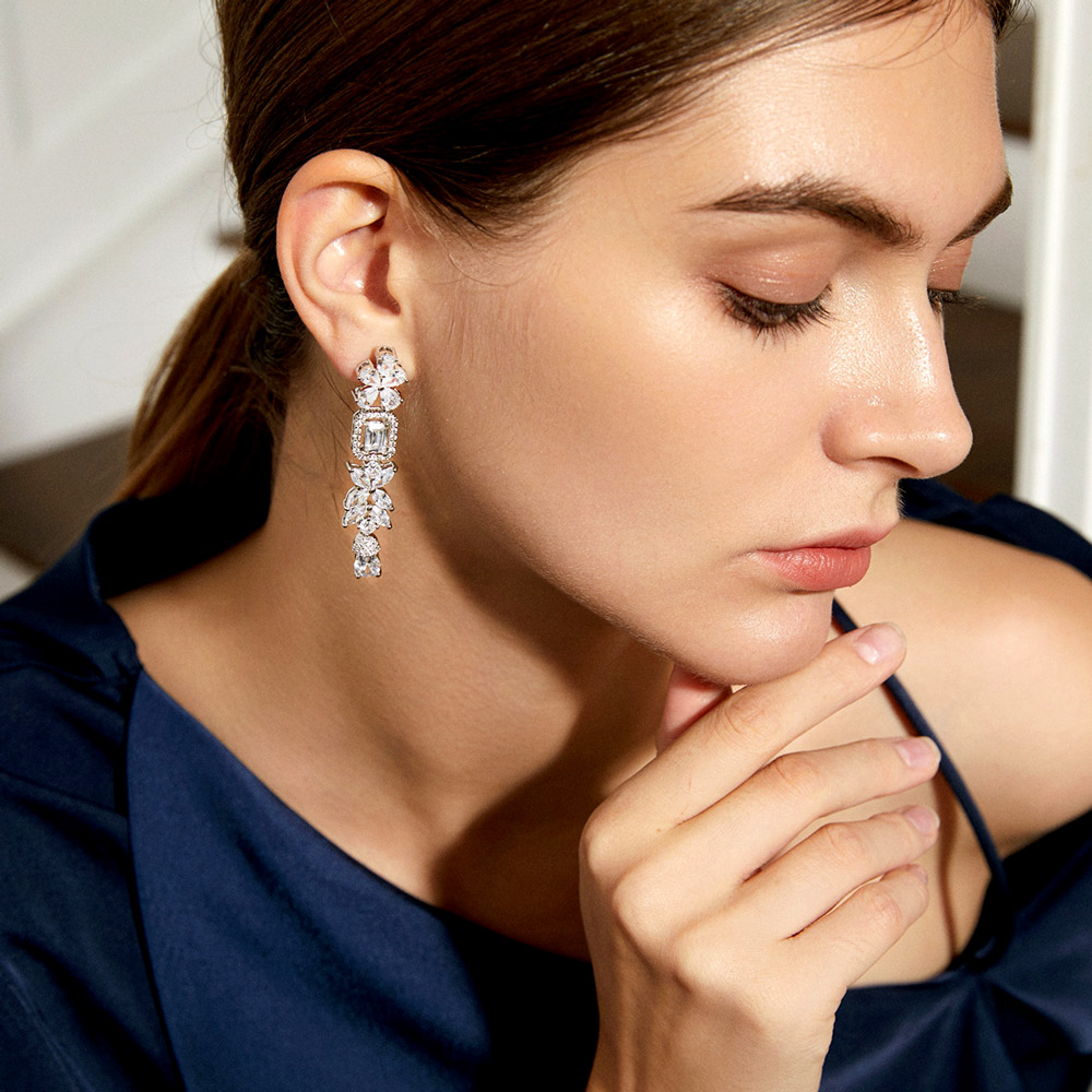 ロング ドロップ ダングル イヤリング image number 2