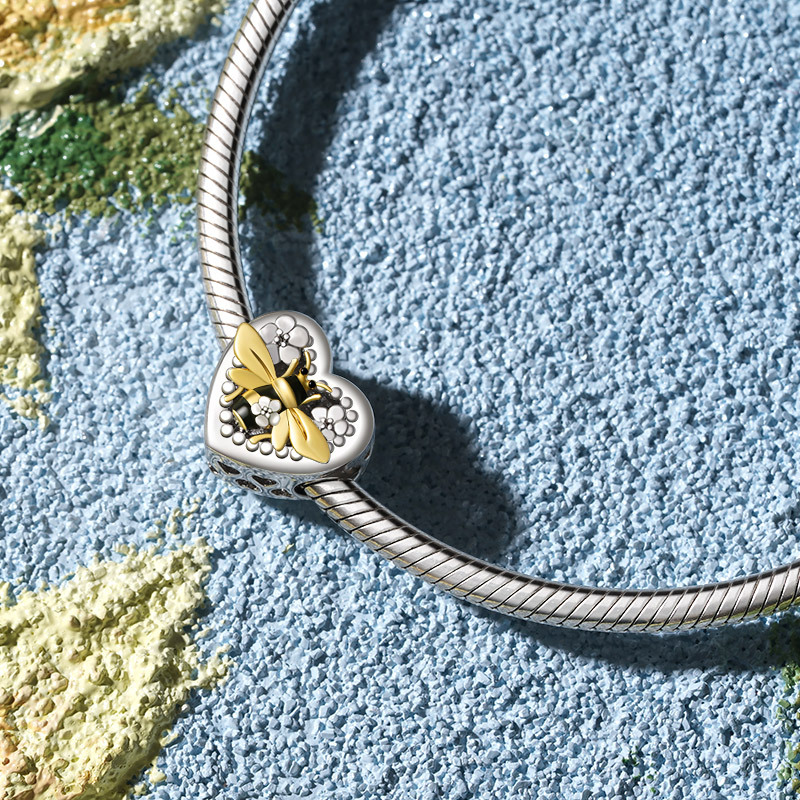 ミツバチハートチャーム image number 2