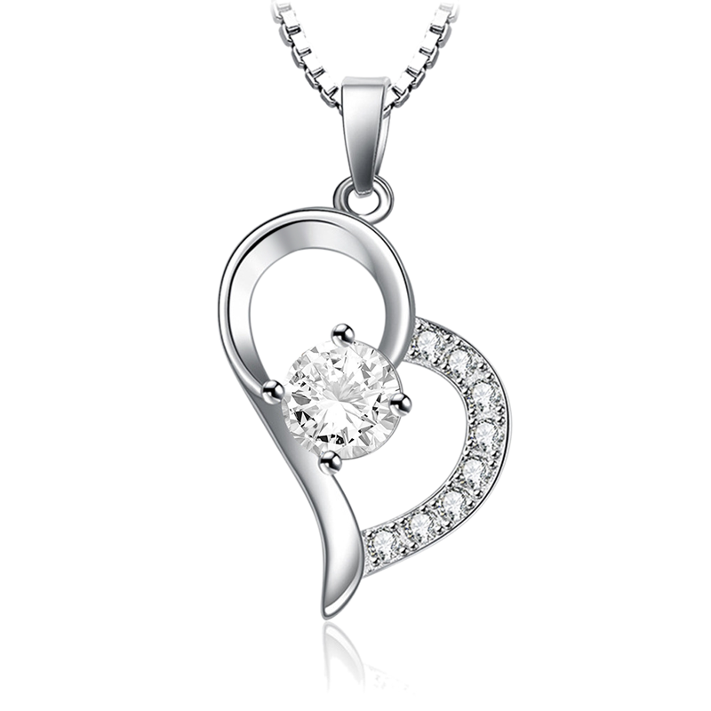 オープンハートネックレスアクセサリー image number 0