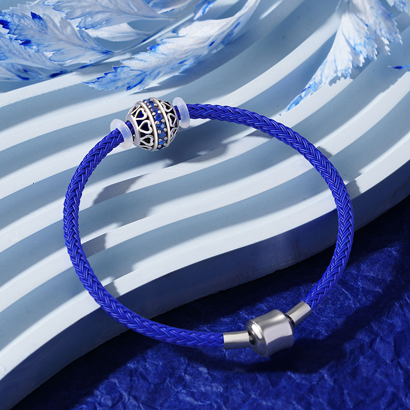 ブルーベーシックブレスレット image number 2