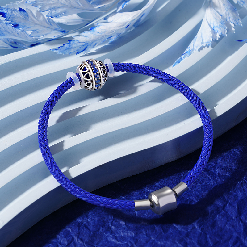 ブルーベーシックブレスレット image number 2