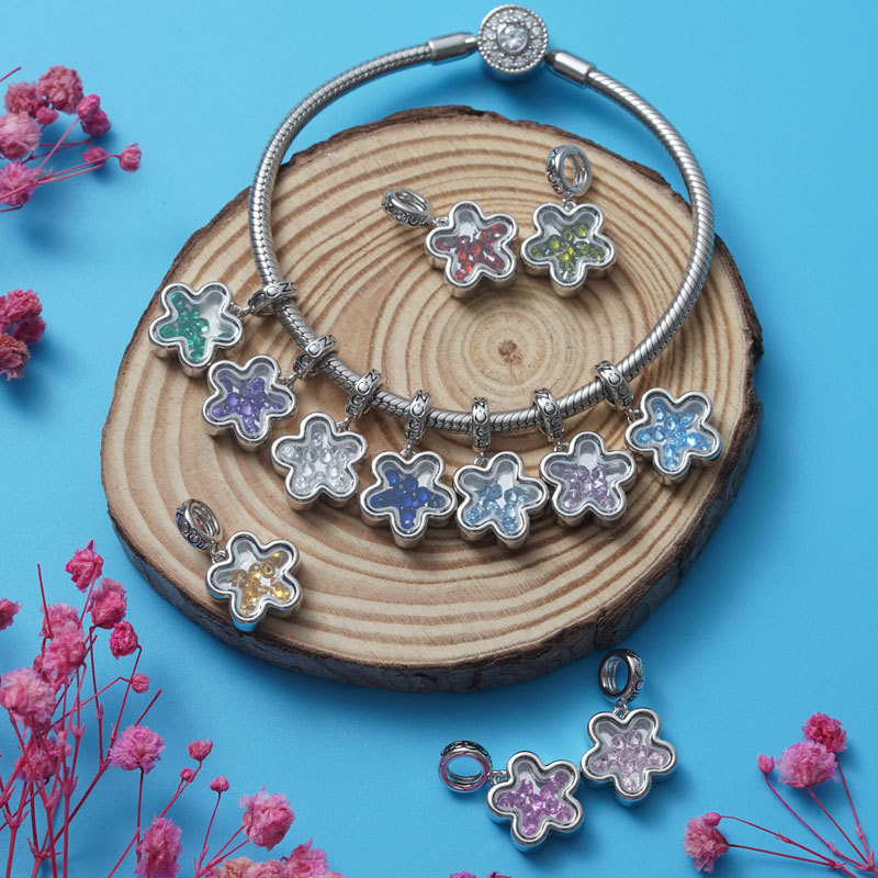 梅の花の誕生石ペンダント image number 4