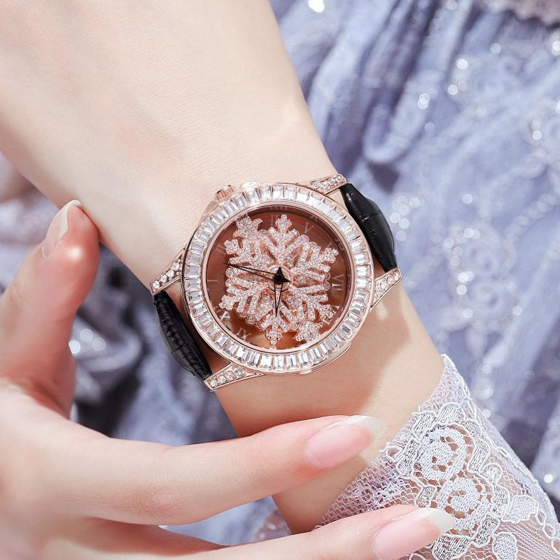 雪の结晶 クリスタルダイヤモンド 腕時計 image number 1
