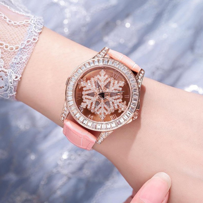 雪の结晶 クリスタルダイヤモンド 腕時計 image number 2