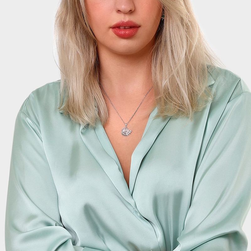 巻き貝の音符ネックレス image number 3