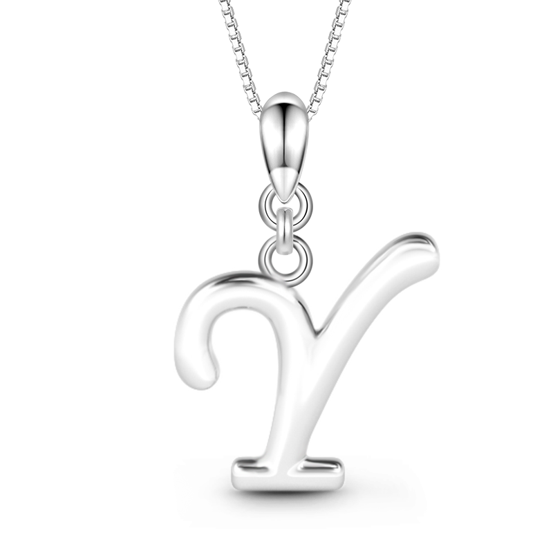 イニシャルレターネックレス image number 0