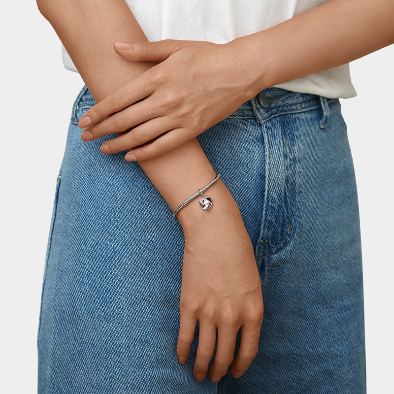 足跡刻印可能フォトペンダント image number 1