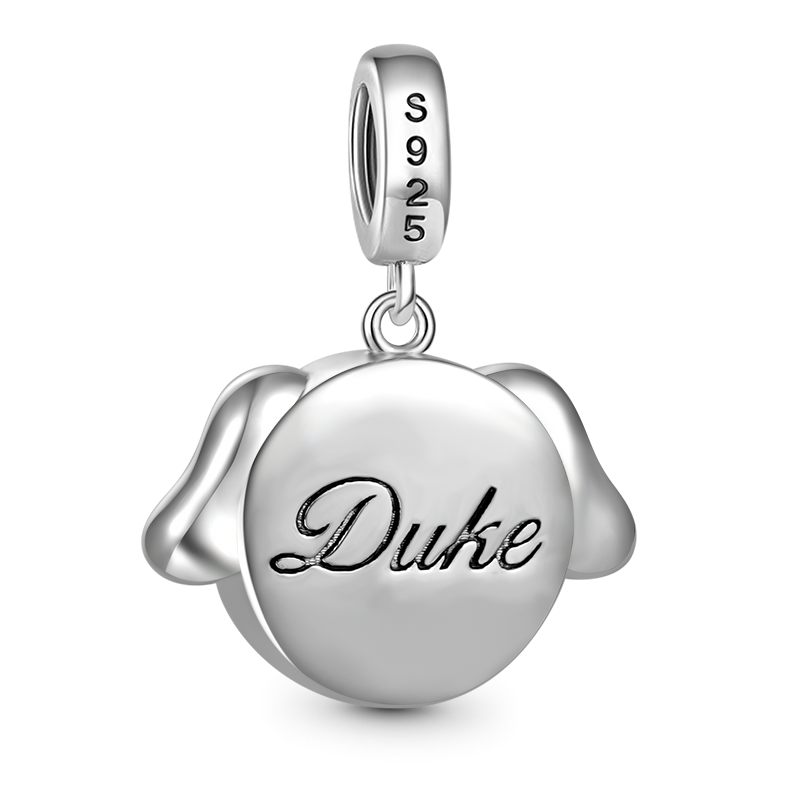 犬の恋人の彫刻可能なペンダント image number 1