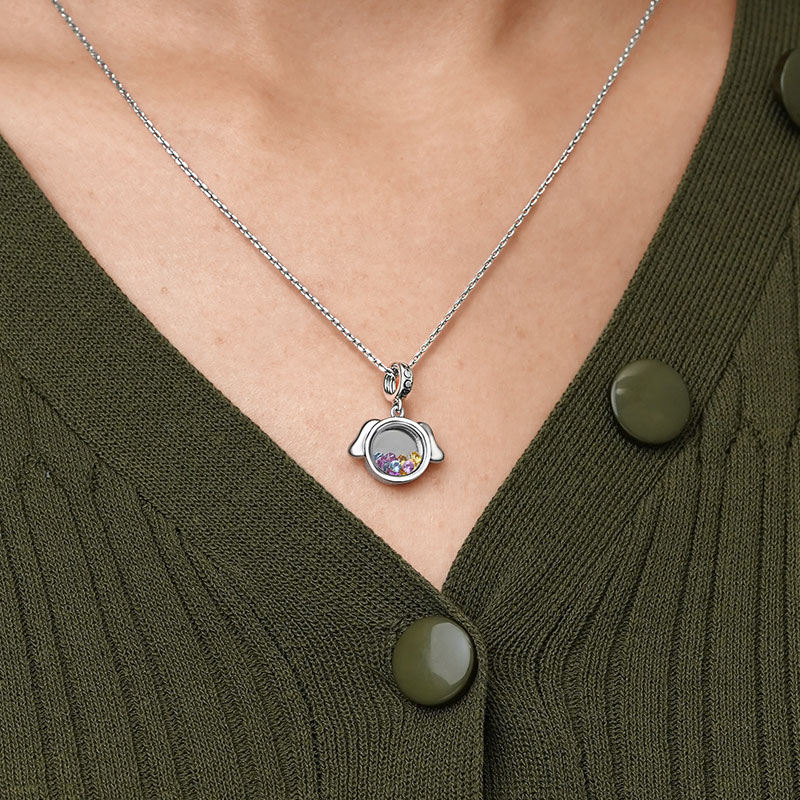 犬の恋人の彫刻可能なペンダント image number 4