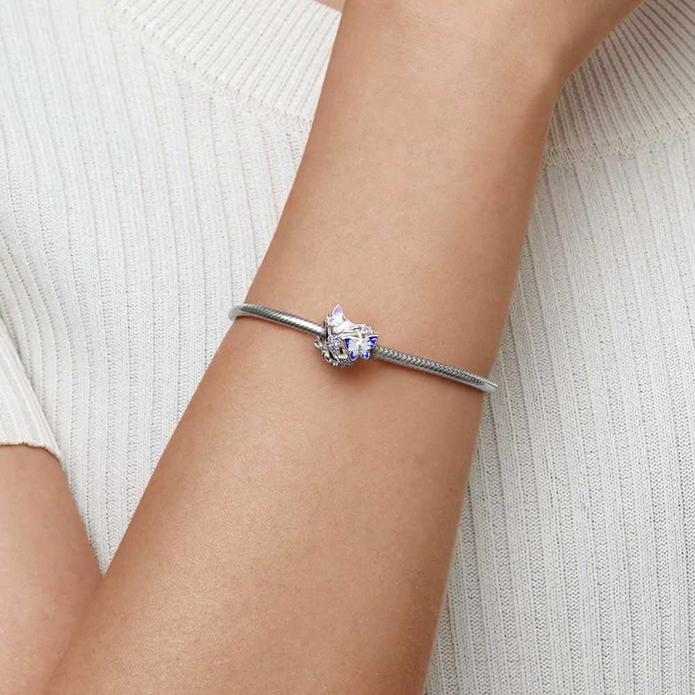 バタフライ ハート チャーム image number 4