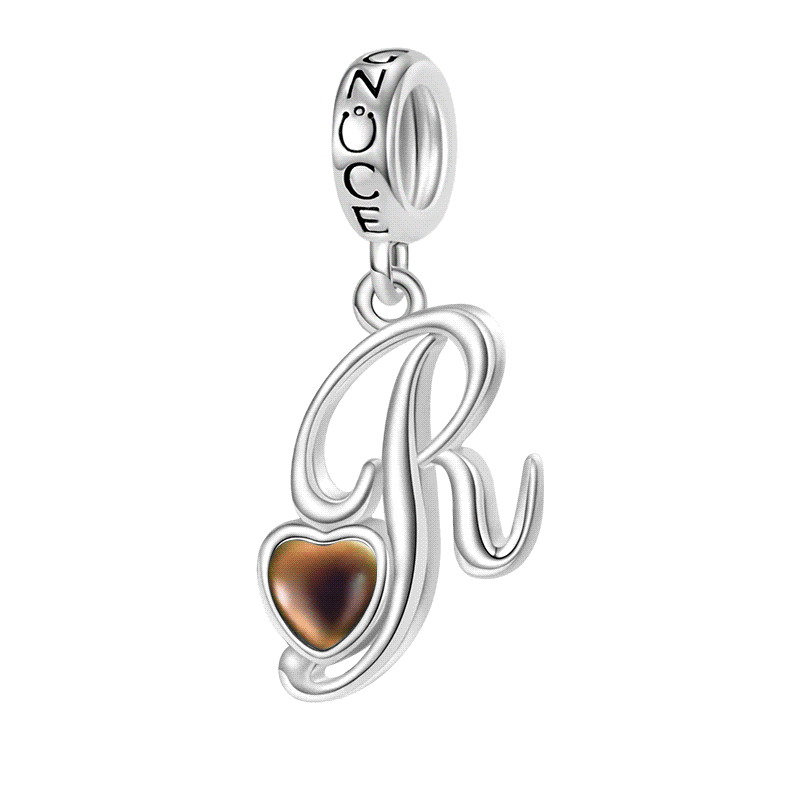 イニシャル レター 温度感知 変色 ペンダント image number 0