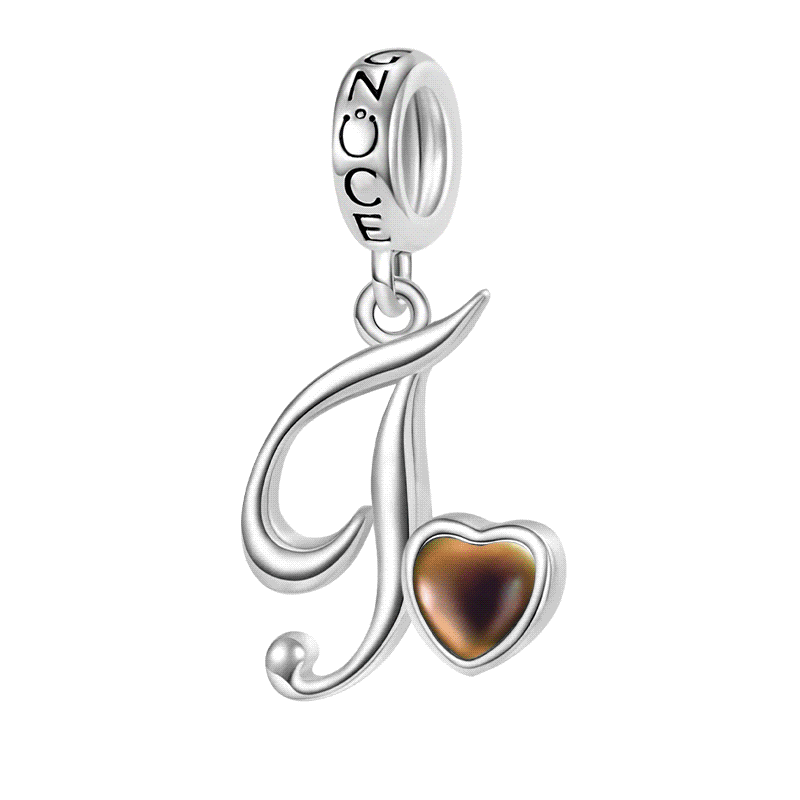 イニシャル レター 温度感知 変色 ペンダント image number 0