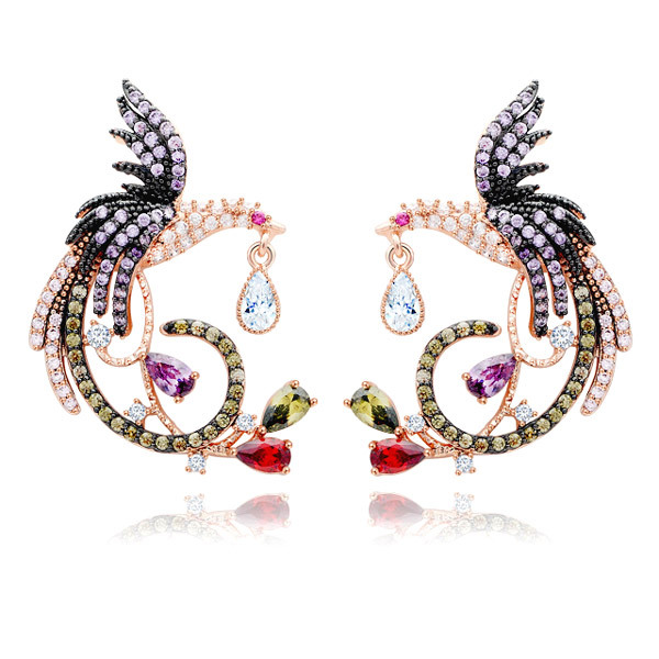 フェニックス ダングル イヤリング image number 0