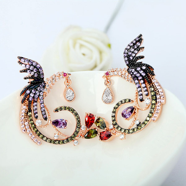 フェニックス ダングル イヤリング image number 1