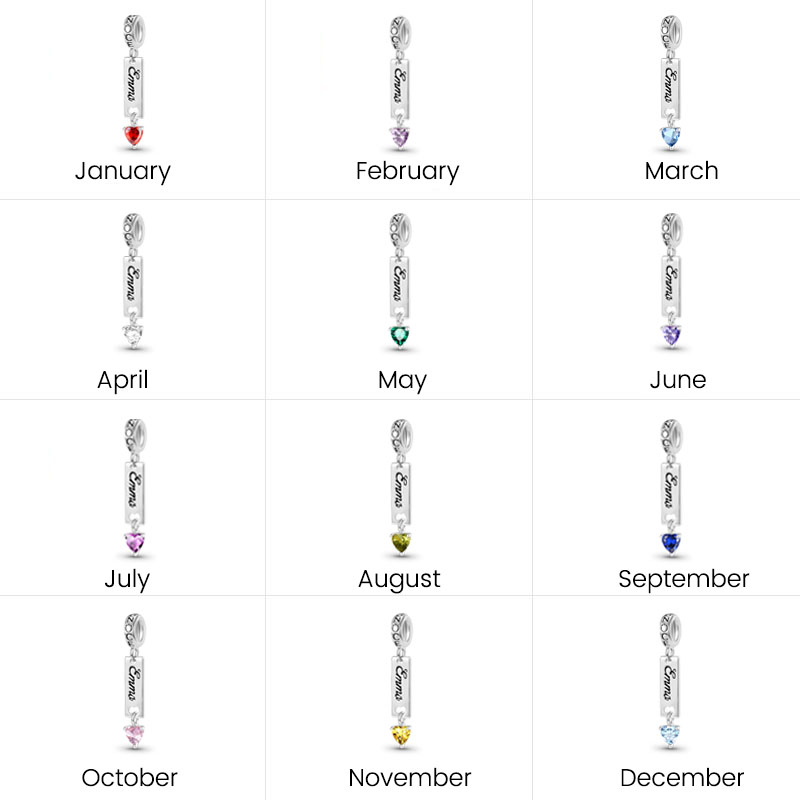 バー誕生石刻印可能なペンダント image number 8