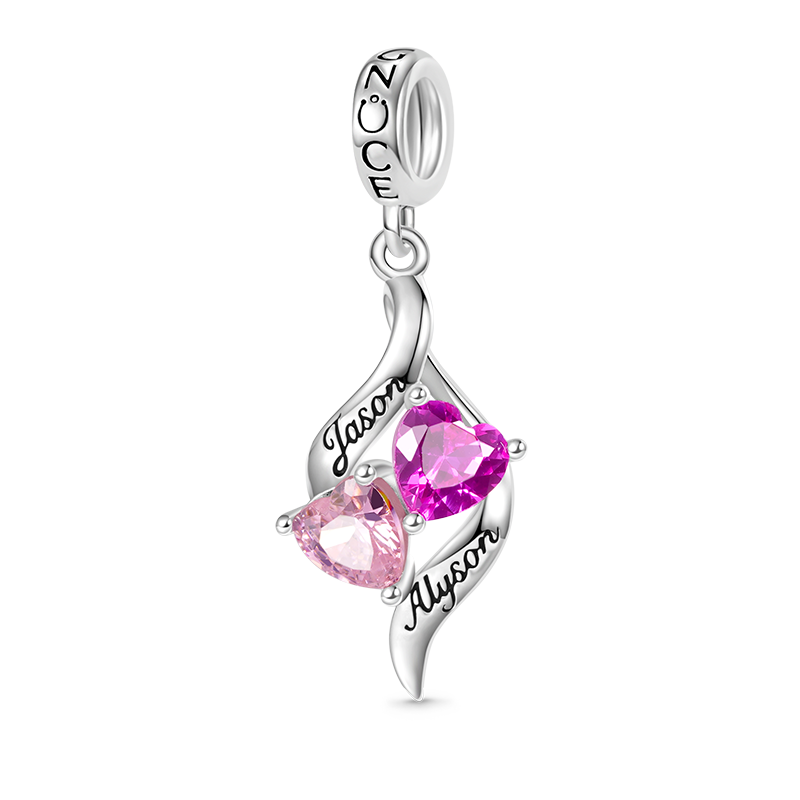 ダブルハート刻印ペンダント image number 0