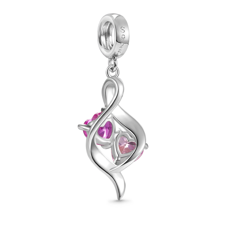 ダブルハート刻印ペンダント image number 1