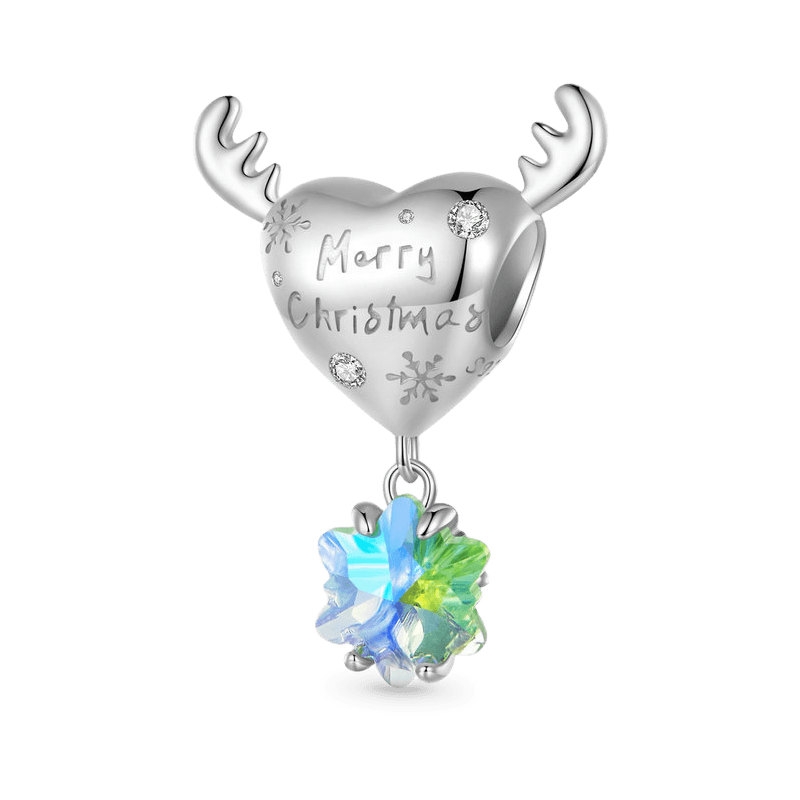 ハート型ヘラジカの角チャーム image number 0