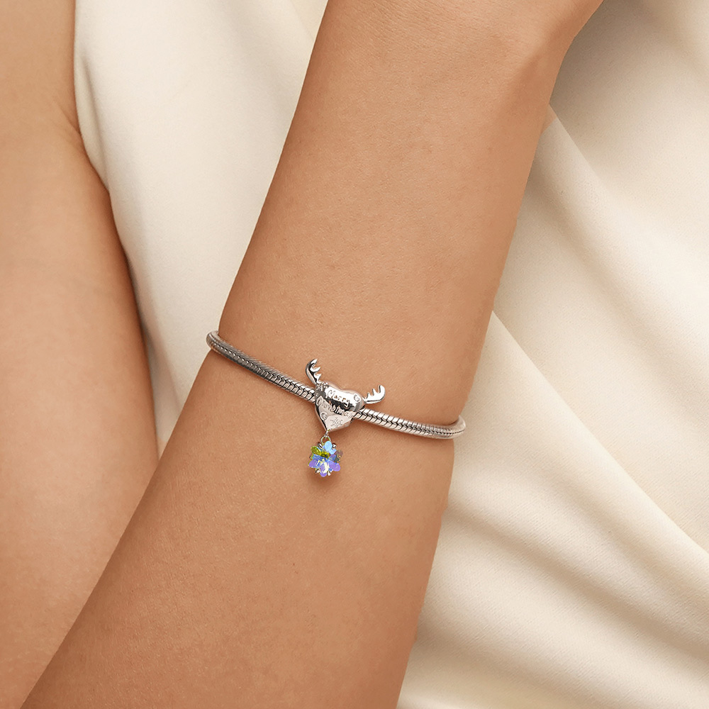 ハート型ヘラジカの角チャーム image number 3