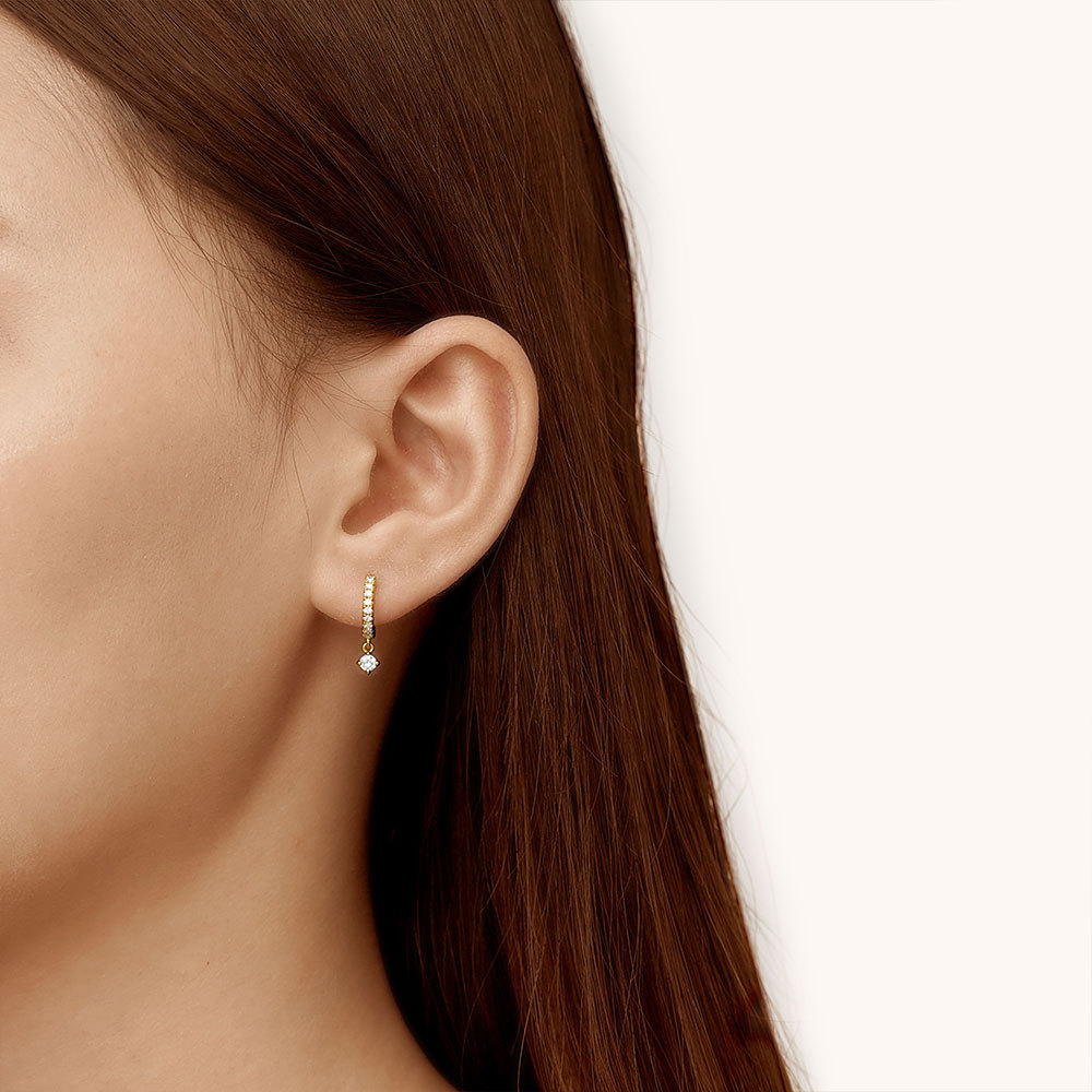 ダイヤモンドダングルピアス image number 4