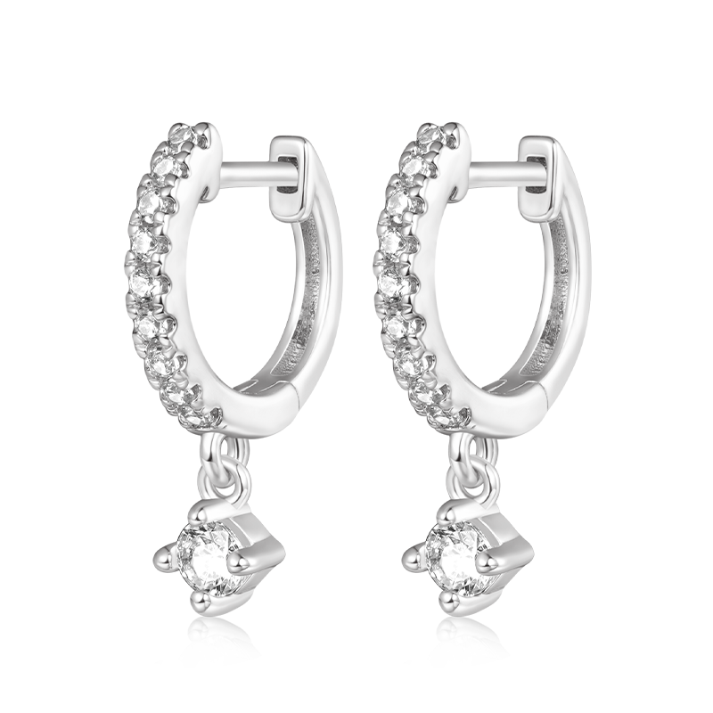 ダイヤモンドダングルピアス image number 0