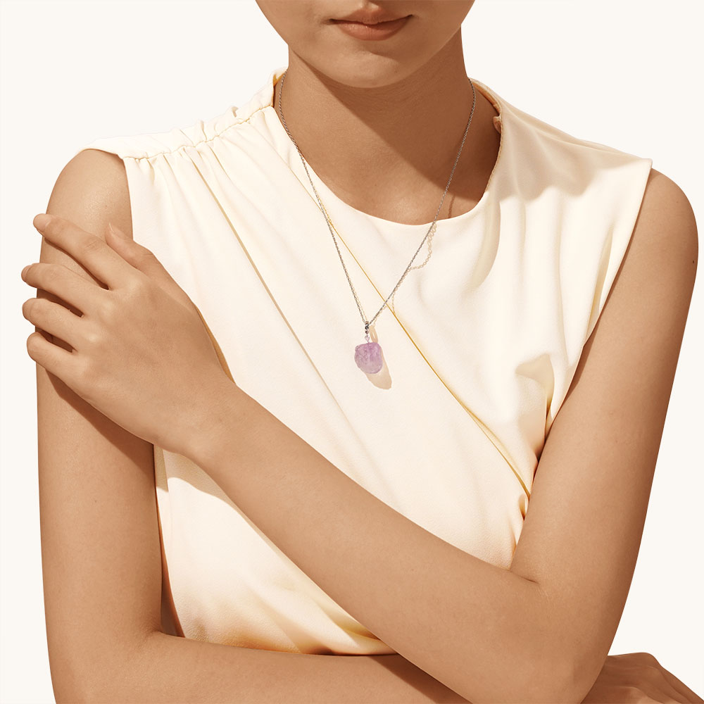 アメジスト原石ペンダント image number 4