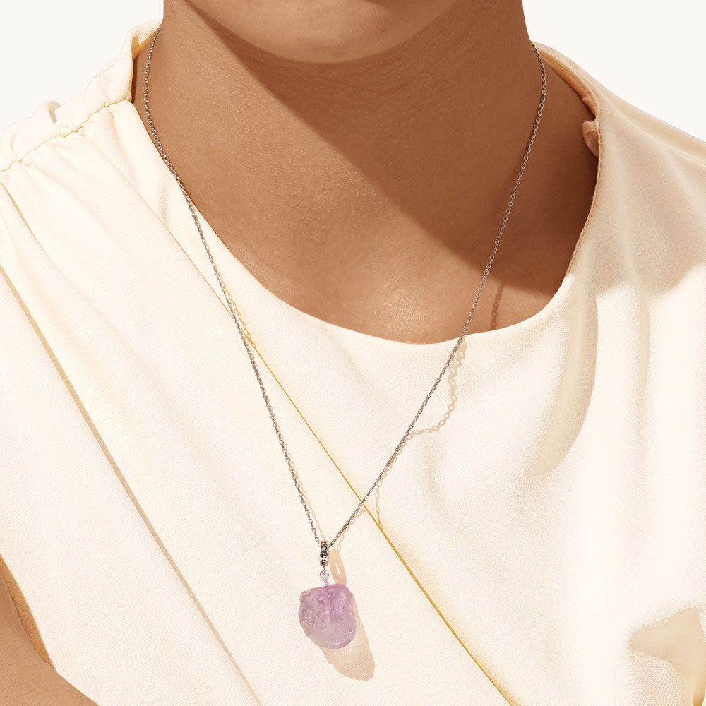 アメジスト原石ペンダント image number 3