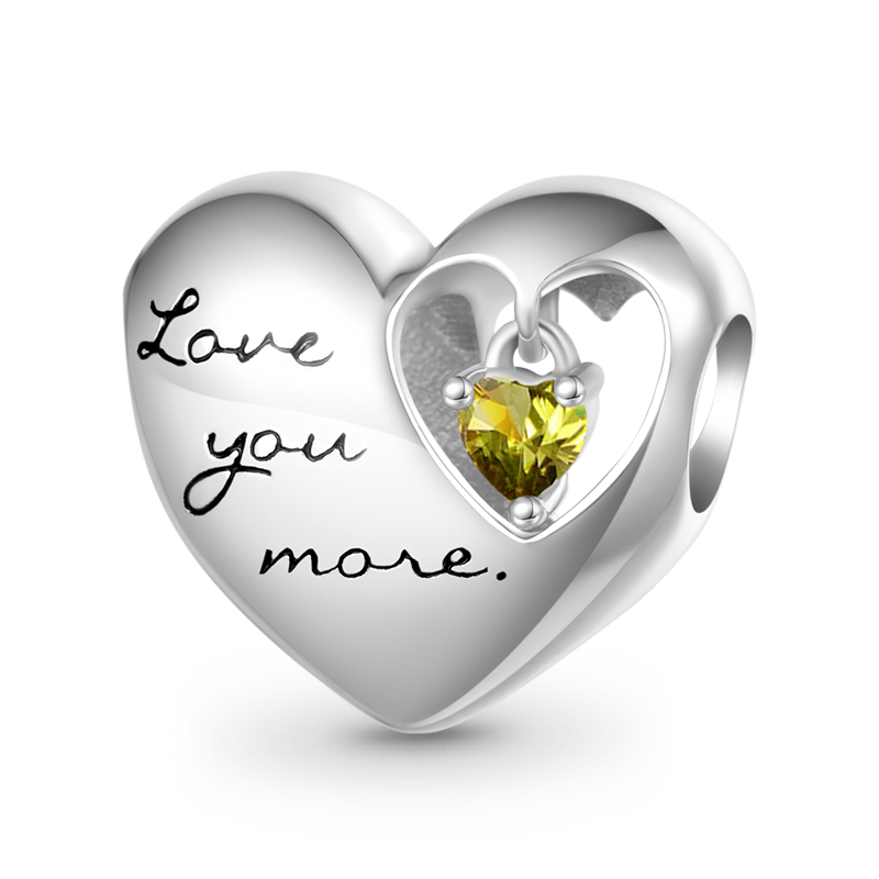 ラブハートの誕生石チャーム image number 0