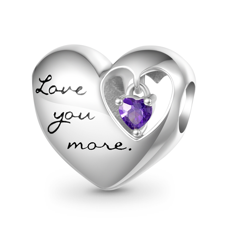 ラブハートの誕生石チャーム image number 0