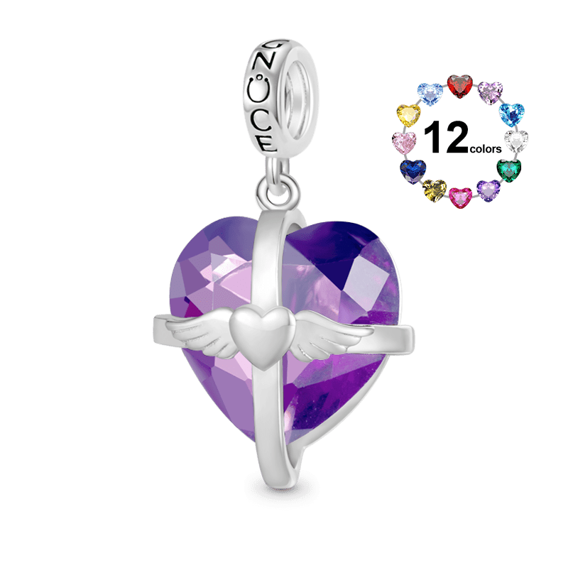 誕生石のラブペンダント image number 0