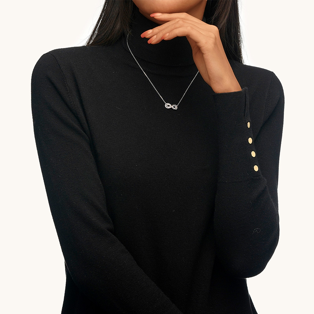 誕生石インフィニティラブネックレス image number 4