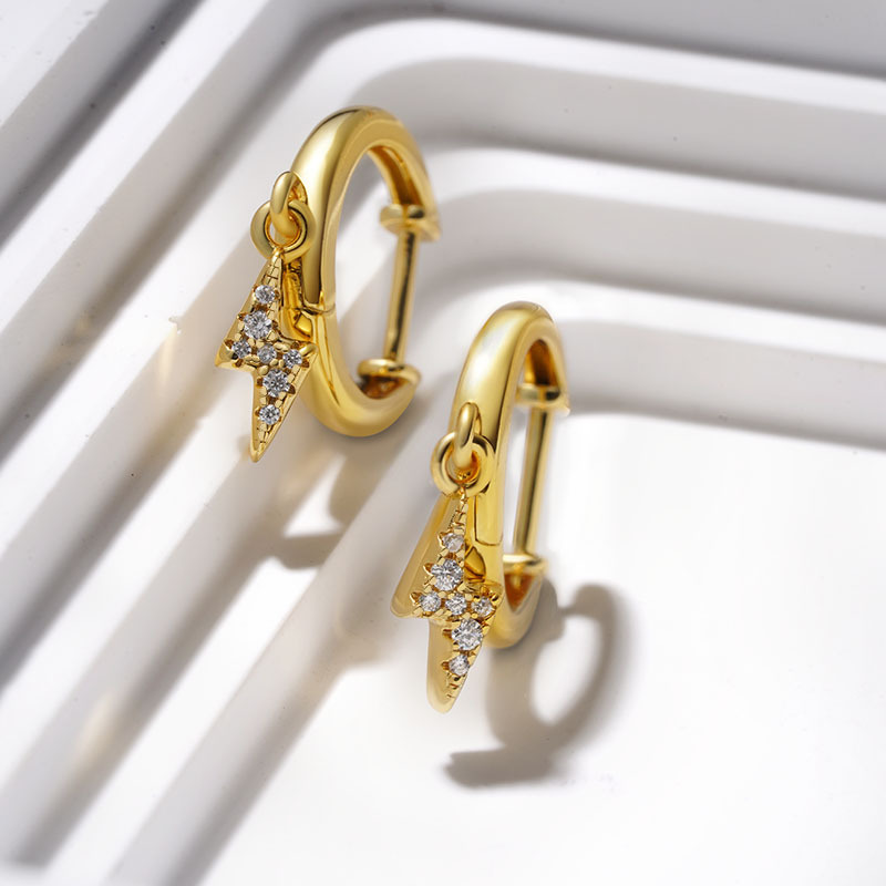 ライティングボルトダングルイヤリング image number 3