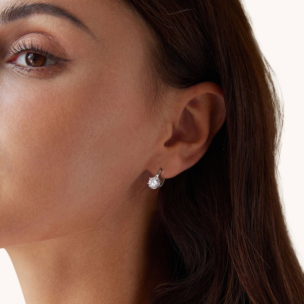 ラウンドカットフープピアス image number 2