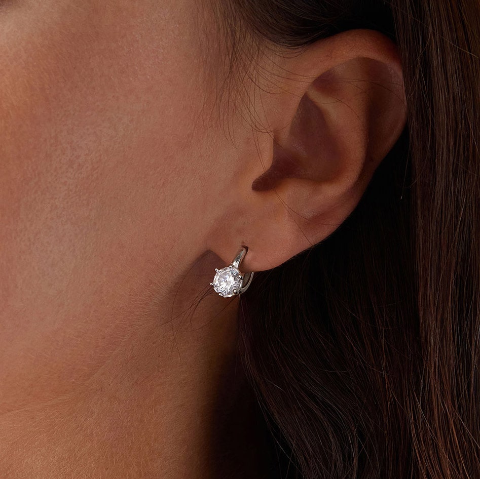 ラウンドカットフープピアス image number 3