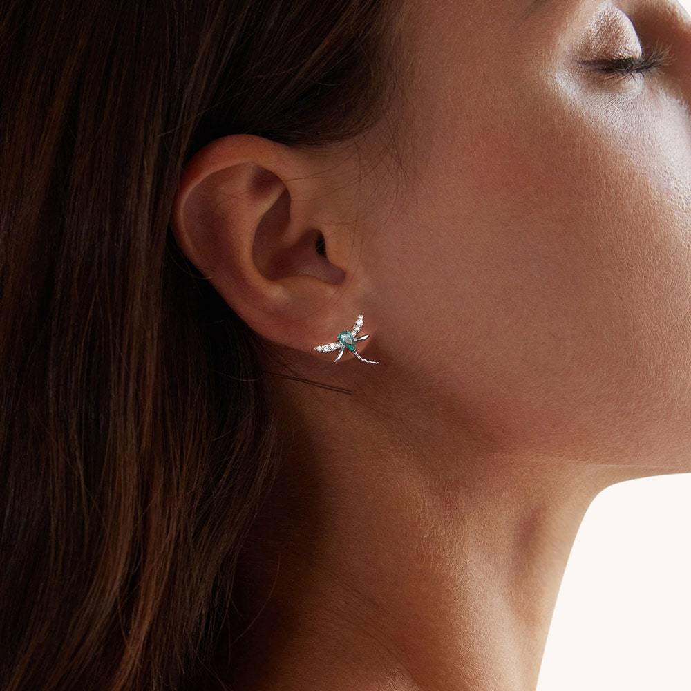 グリーントンボスタッドピアス image number 2