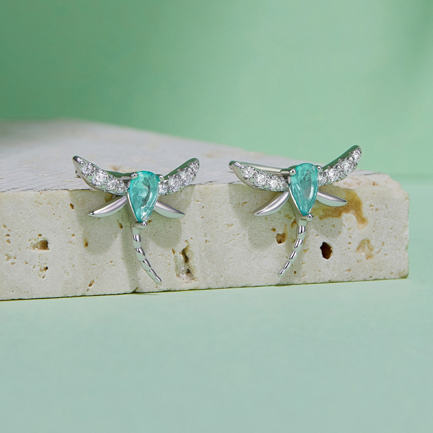 グリーントンボスタッドピアス image number 1