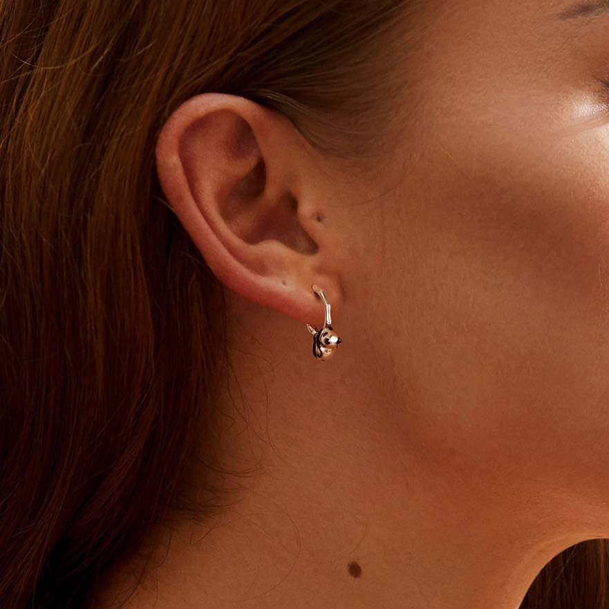 パンダバンブーフープピアス image number 4