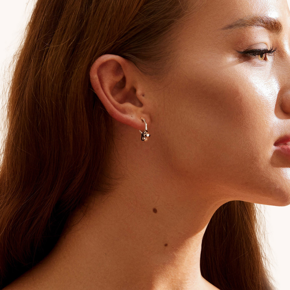 パンダバンブーフープピアス image number 3